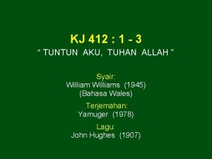 Tuntun aku tuhan allah Tuntun aku tuhan allah