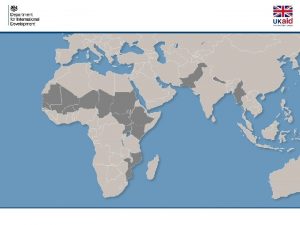 Interactive Project Map PDG phase Department for International