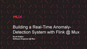 Flink anomaly detection