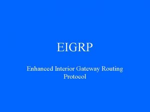What is eigrp