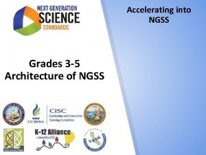 Accelerating into NGSS Grades 3 5 Architecture of