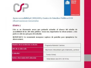 Anexo accesibilidad SENADIS y Centro de Estudios Pblicos