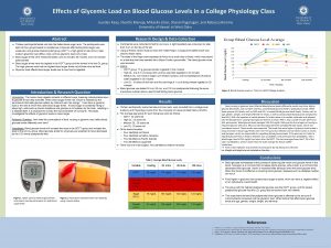 Effects of Glycemic Load on Blood Glucose Levels