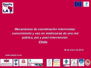 Mecanismos de coordinacin interniveles conocimiento y uso en