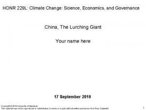 HONR 229 L Climate Change Science Economics and