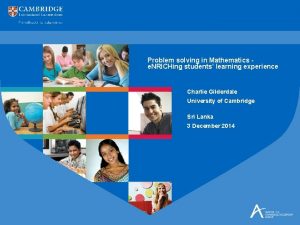 Problem solving in Mathematics e NRICHing students learning