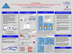 A Sticky Situation A mouse model of diabetesaccelerated