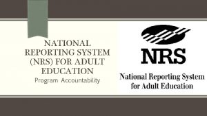 National reporting system