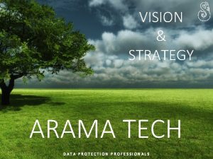 VISION STRATEGY ARAMA TECH DATA PROTECTION PROFESSIONALS ARAMA