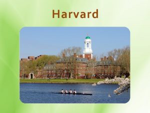 Harvard The History of Harvard Thinking Development 1