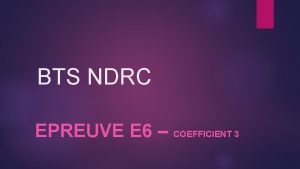 Analyse réflexive bts ndrc