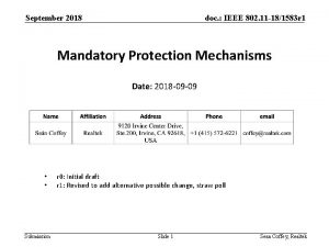 September 2018 doc IEEE 802 11 181583 r