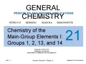 GENERAL CHEMISTRY PRINCIPLES AND MODERN APPLICATIONS ELEVENTH EDITION