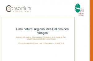 Parc naturel rgional des Ballons des Vosges Assistance