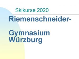 Riemenschneider gymnasium würzburg