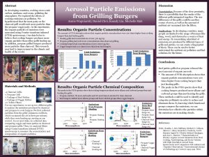 Abstract Aerosol Particle Emissions from Grilling Burgers Annie