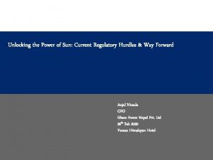 Unlocking the Power of Sun Current Regulatory Hurdles