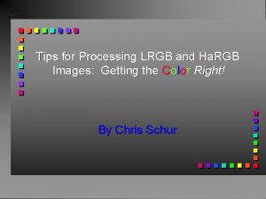 Lrgb processing