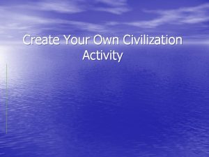 Create your own civilization