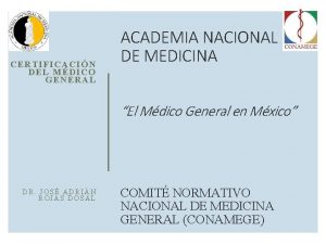 CERTIFICACIN DE L M DICO GENERAL ACADEMIA NACIONAL