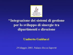 Integrazione dei sistemi di gestione per lo sviluppo