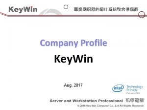 Company Profile Key Win Aug 2017 2 Ethernet