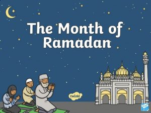What people do in ramadan