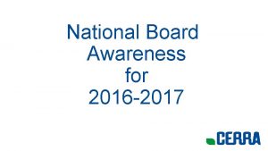 National Board Awareness for 2016 2017 Essential Questions