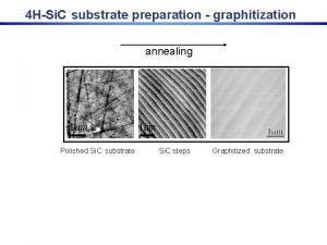 4 HSi C substrate preparation graphitization annealing Polished