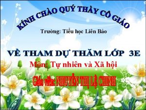 Trng Tiu hc Lin Bo Mn T nhin