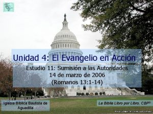 Unidad 4 El Evangelio en Accin Estudio 11