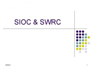 SIOC SWRC 652021 1 SIOC l l l