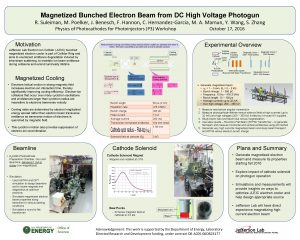 Magnetized Bunched Electron Beam from DC High Voltage