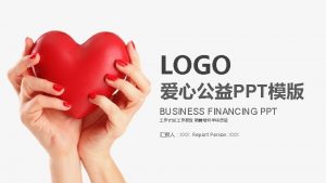 LOGO PPT BUSINESS FINANCING PPT XXX Report Person