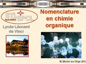 STLSPCL Spcialit Lyce Lonard de Vinci Nomenclature en