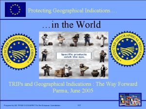 Protecting Geographical Indications Click to edit Master title