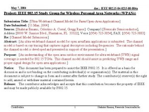 May 7 2004 doc IEEE 802 15 04