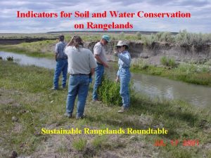 Indicators for Soil and Water Conservation on Rangelands