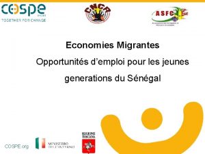 Economies Migrantes Opportunits demploi pour les jeunes generations