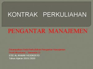 Introduction to contract management