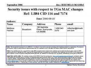 September 2006 doc IEEE 802 11 061348 r