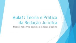 Aula 1 Teoria e Prtica da Redao Jurdica