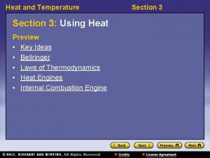 Heat and Temperature Section 3 Using Heat Preview