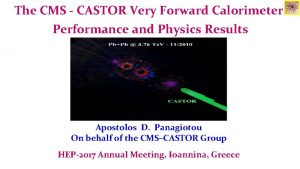 The CMS CASTOR Very Forward Calorimeter Performance and