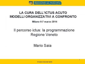 LA CURA DELLICTUS ACUTO MODELLI ORGANIZZATIVI A CONFRONTO