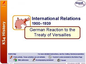 International Relations 1900 1939 German Reaction to the