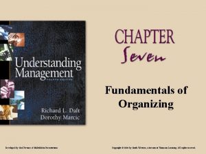 Fundamentals of Organizing Developed by Cool Pictures Multi