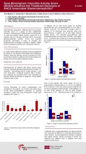 Does Birmingham Vasculitis Activity Score BVAS Influence the