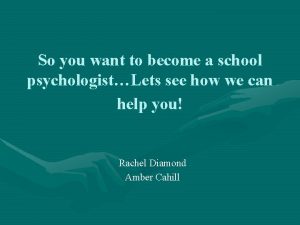 So you want to become a school psychologistLets