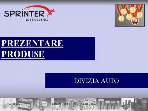 PREZENTARE PRODUSE DIVIZIA AUTO 07 06 2021 Sprinter